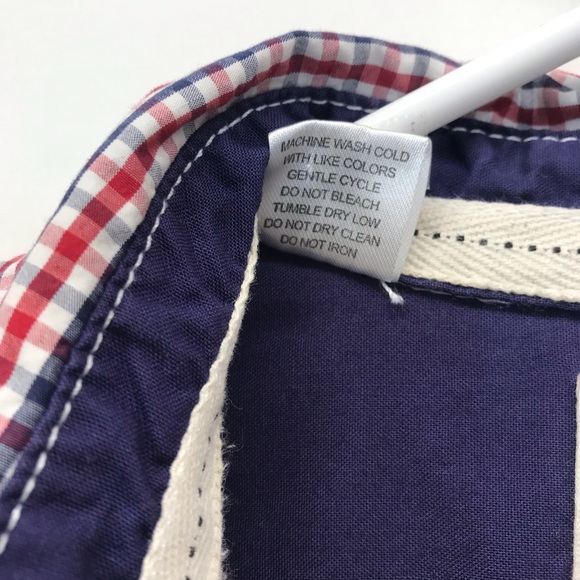 Rolling Paper Brand‎ Button Up Mens Shirt 3XL Long Sleeve Red Blue Plaid Cotton. - Picture 8 of 8